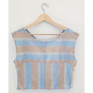 Vintage Linen Crop Top
